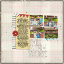 The Story digital scrapbook layout by chigirl featuring We Are Storytellers Word Art by Sahlin Studio