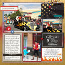 Disney Meet and Greet with Gaston digital Project Life page by bellbird featuring Project Mouse: Villains (cards & autographs) by Britt-ish Designs and Sahlin Studio