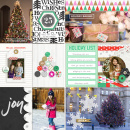 Christmas Holida Project Life page by aballen using Memory Pocket Monthly Subscription | Joy Perfect for using in your Project Life album!