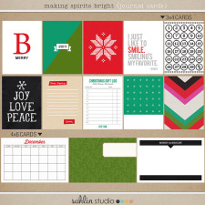 making spirits bright: (journal cards) by sahlin studio Perfect for using in your December Daily or Project Life albums!