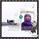 Love This digital scrapbooking page by HeatherPrins featuring Photo Journal No. 1 (Word Arts & Templates) by Sahlin Studio
