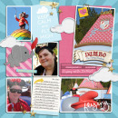 Flying with Dumbo digital pocket scrapbooking page by yzerbear19 featuring Photo Journal No. 1 (Word Arts & Templates) by Sahlin Studio