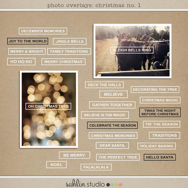 Photo Overlays: Christmas no. 1 by Sahlin Studio