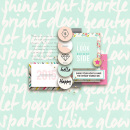 Shine digital scrapbooking page by margelz featuring Shine Bright Kit and Journal Cards by Sahlin Studio
