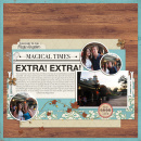 Extra Extra digital scrapbooking layout created by melidy featuring Year of Templates vol 14 by Sahlin Studio
