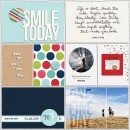 Smile Today digital pocket scrapbooking page by FarrahJobling using MPM Charmed and Add-Ons by Sahlin Studio