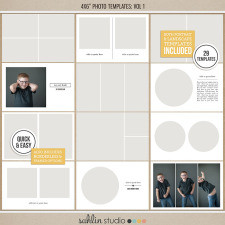 4x6 Photo Templates Vol 1 by Sahlin Studio - Perfect for your Project Life album!!