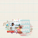 Happy Happy Happy digital scrapbooking page by RaquelS using Birthday Cake by Sahlin Studio