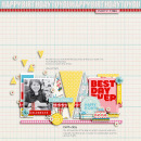 Birthday digital scrapbooking page by icajovita using Birthday Cake by Sahlin Studio