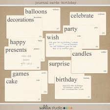 Journal Cards: Birthday by Sahlin Studio