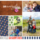 digital scrapbook layout created by plumdumpling featuring April 2015 Free Template and Life As We Know It by Sahlin Studio