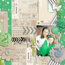 digital scrapbook layout created by JennBarrette featuring Down the Lane by Sahlin Studio