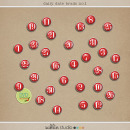 Daily Date Brads No. 1 by Sahlin Studio