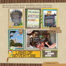 Land of Adventure digital scrapbooking page by mnjenlittle using Project Mouse (Adventure) by Britt-ish Designs and Sahlin Studio