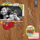 layout created by CathyPascual featuring Vintage Labels: Sweet Sips by Sahlin Studio