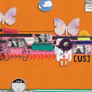 digital scrapbook layout created by amandaresende featuring Retro Color Press Papers by Sahlin Studio