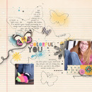 layout by kristasahlin featuring butterflies: drawn and spritz by sahlin studio