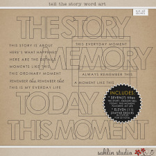Tell the Story Word Art by Sahlin Studio