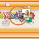 digital scrapbook layout created by gracielou featuring Retro Color Press Papers by Sahlin Studio