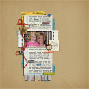 layout featuring Lined Journal Cards by Sahlin Studio
