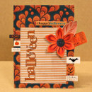 card featuring Snipettes: The Perfect Pumpkin and Outline Word Art: Halloween by Sahlin Studio