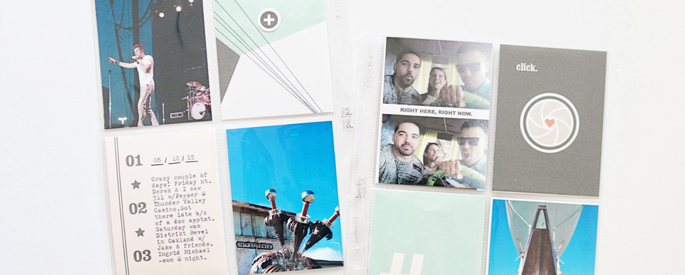 Project Life layout using the digital "Viewpoint" (Kit, Journal Cards) by Sahlin Studio