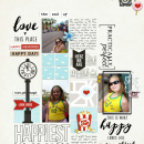 Digital scrapbooking inspiration page by MrsPeel using Project Mouse: Main Street by Britt-ish Designs and Sahlin Studio