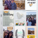 Gather Digital Project Life layout featuring MPM: Home and Gather by Sahlin Studio
