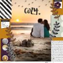 Autumn Digital Scrapbook layout featuring MPM: Home and Gather by Sahlin Studio