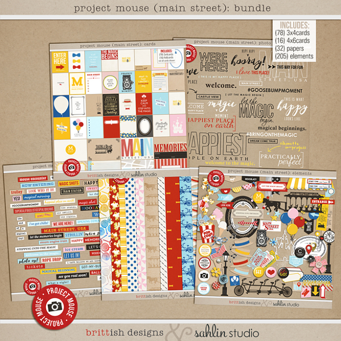 Sahlin Studio | Digital Scrapbooking DesignsDisney Project Life Album ...