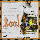 digital scrapbooking layout featuring Text on Path: All Around by Sahlin Studio