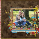 digital scrapbooking layout featuring Say It With Metal: Fall by Sahlin Studio
