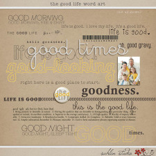 The Good Life Word Art by Sahlin Studio