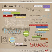 Sweetness Word Art by Britt-ish Designs and Sahlin Studio