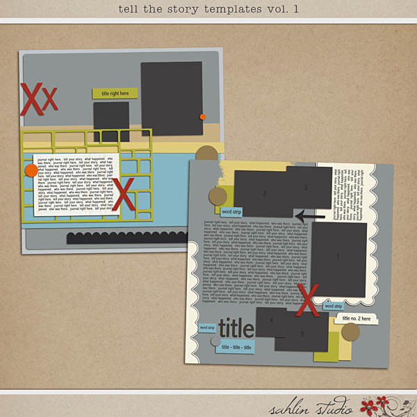 Tell the Story Templates vol. 1 by Sahlin Studio