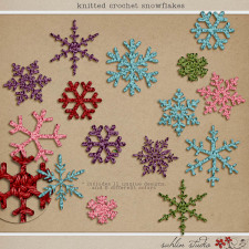 Knitted Crochet Snowflakes by Sahlin Studio