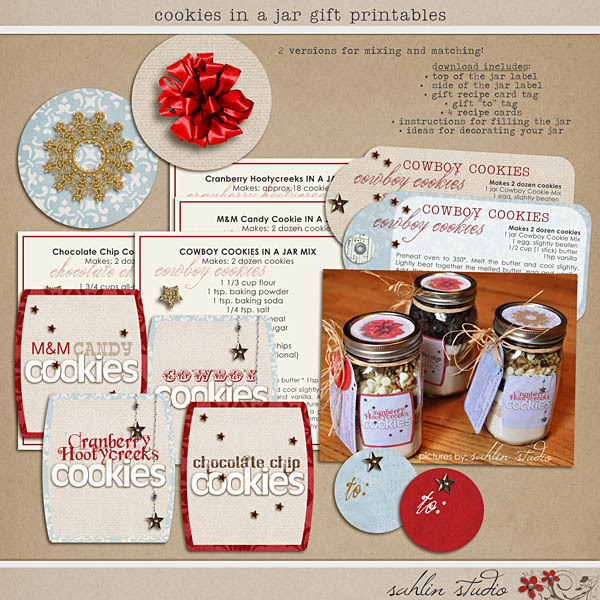 Cookies in a Jar Gift Printables by Sahlin Studio