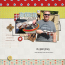 digital scrapbooking layout featuring The Good Life Word Art by Sahlin Studio