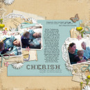 digital scrapbooking layout featuring home sweet home stitched by sahlin studio