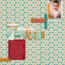 digital scrapbooking layout featuring Kaleidoscope Papers by Sahlin Studio
