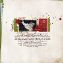 digital scrapbooking layout featuring Holiday Mixed Media by Sahlin Studio