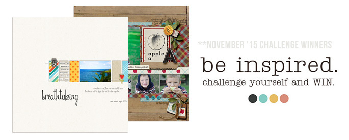 November 2015 Challenge Winners