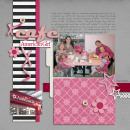 digital scrapbooking layout featuring Paper Block and Strip Templates by Sahlin Studio