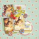 digital scrapbooking layout featuring stacked templates by sahlin studio