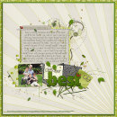 digital scrapbook layout featuring Whispers: Nature by Sahlin Studio