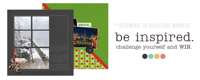 December 2015 Challenge Winners