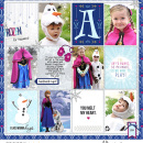 Disney's Frozen digital Project LIfe page Snow Fun digital Project Life page featuring Project Mouse: Ice by Britt-ish Designs and Sahlin Studio