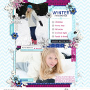 Winter digital scrapbook layout featuring Project Mouse: Ice by Britt-ish Designs and Sahlin Studio