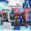 Disney Ice Harvesters meet and greet digital scarpbook layout featuring Project Mouse: Ice by Britt-ish Designs and Sahlin Studio
