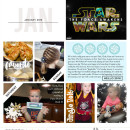 January digital Project LIfe inspiration featuring Photo Tabs and Calendar cards by Sahlin Studio
